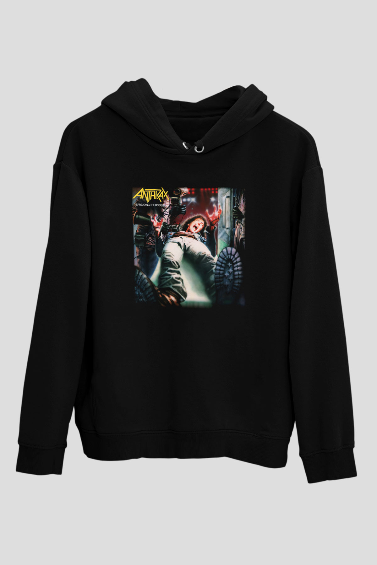 Anthrax Siyah Unisex Hoodie