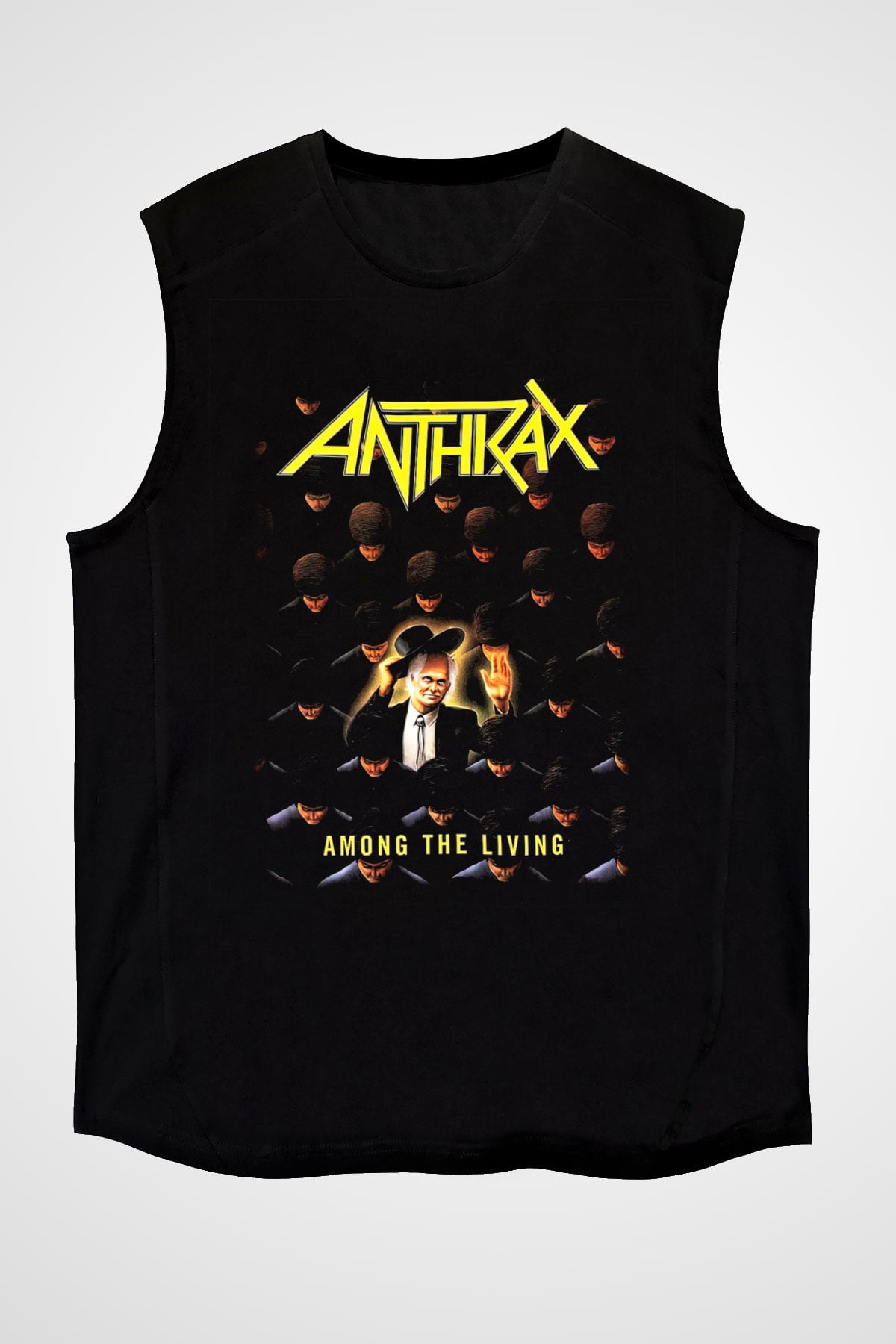 Anthrax Siyah Unisex Kolsuz Tişört