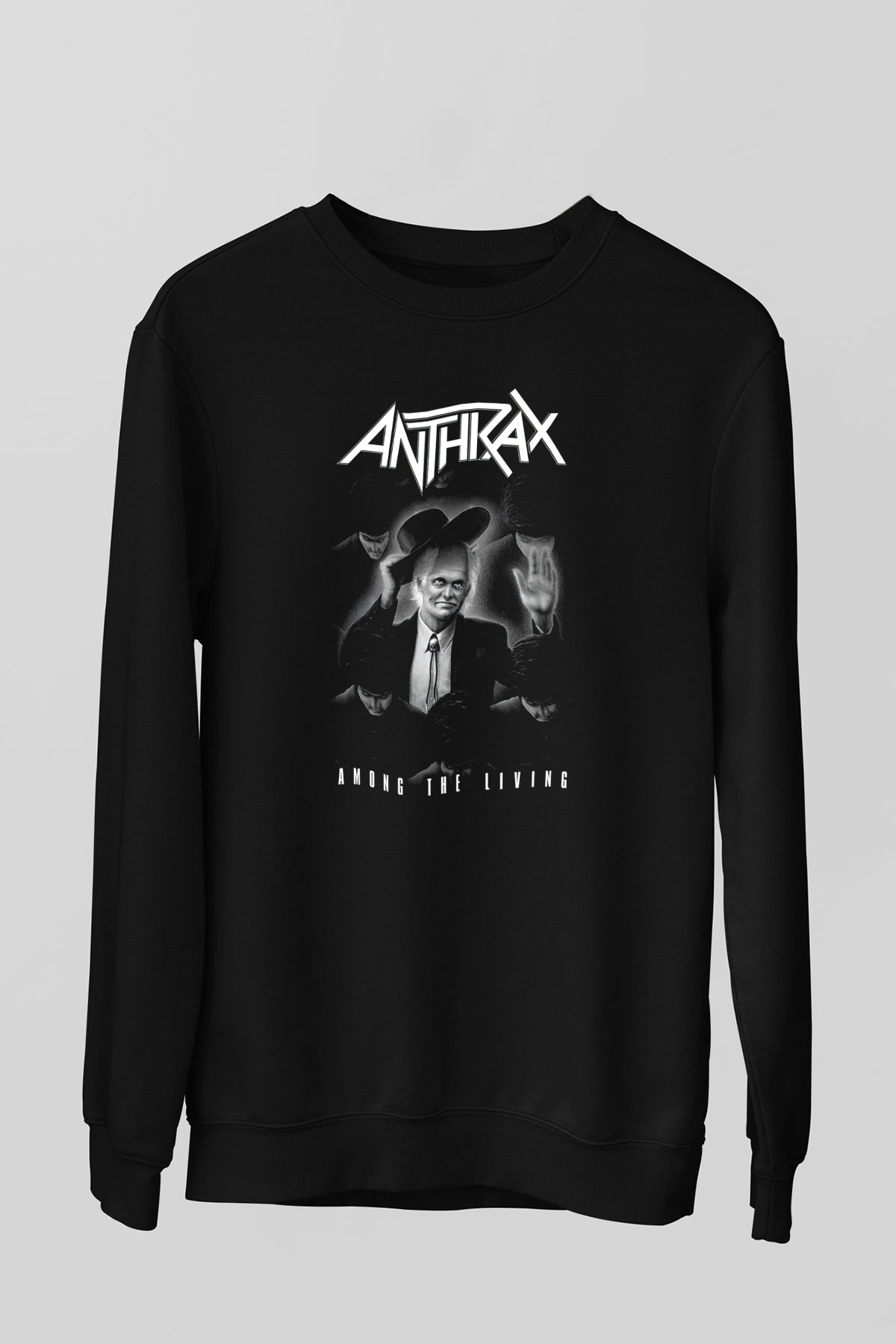 Anthrax Siyah Unisex Sweatshirt