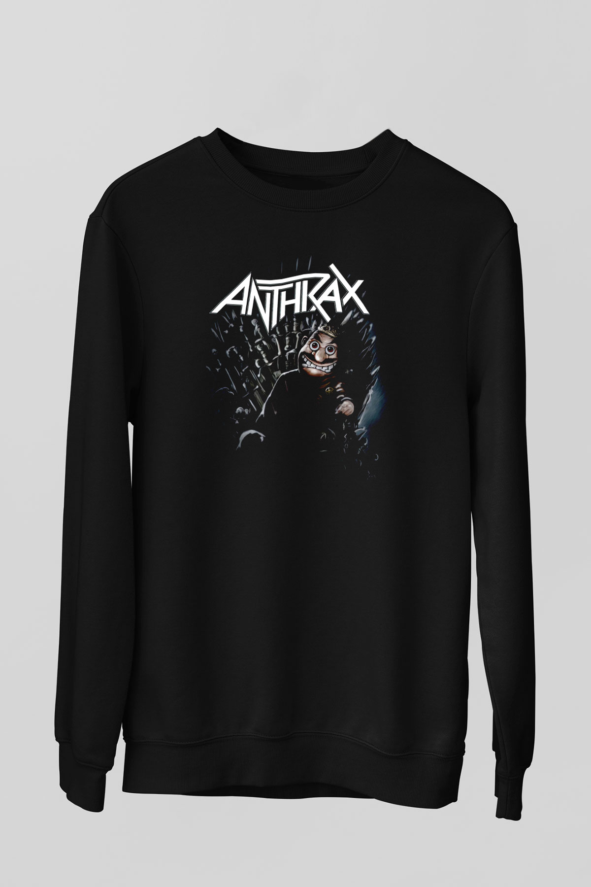 Anthrax Siyah Unisex Sweatshirt