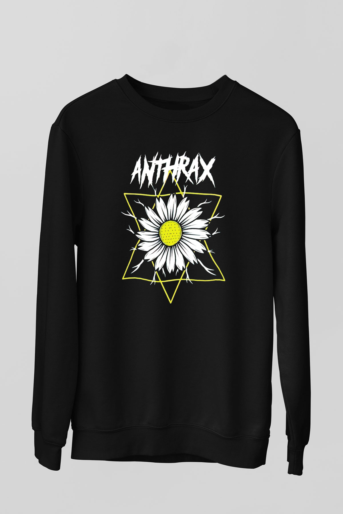 Anthrax Siyah Unisex Sweatshirt