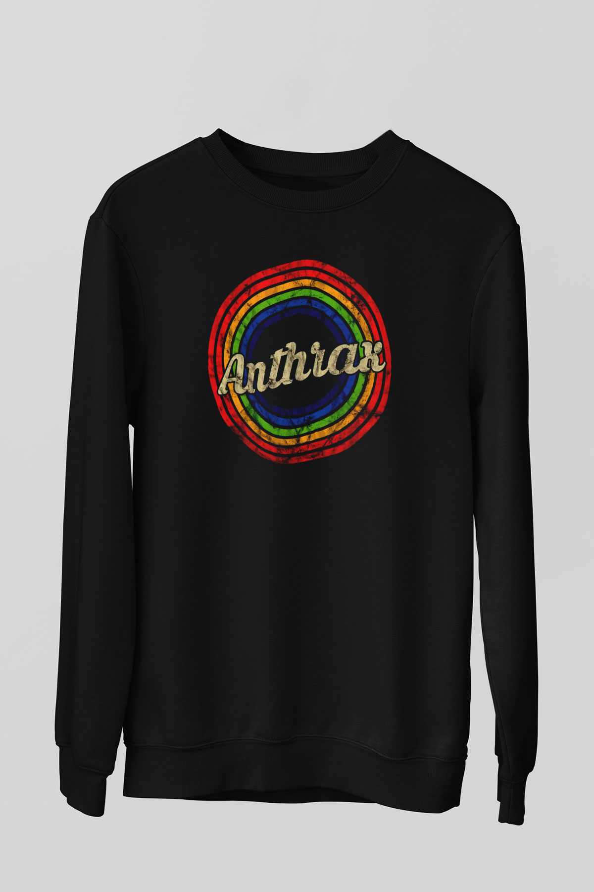 Anthrax Siyah Unisex Sweatshirt