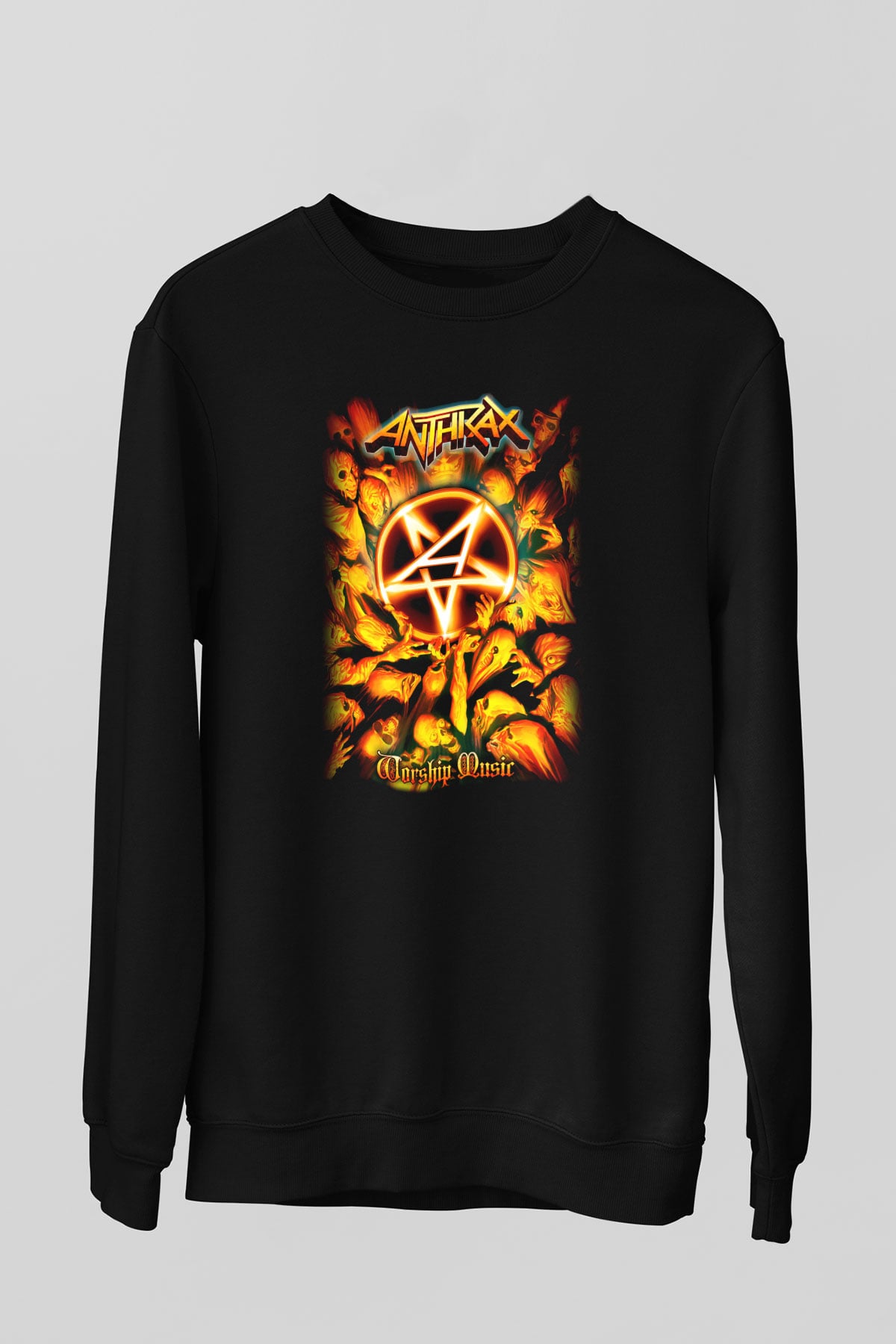 Anthrax Siyah Unisex Sweatshirt