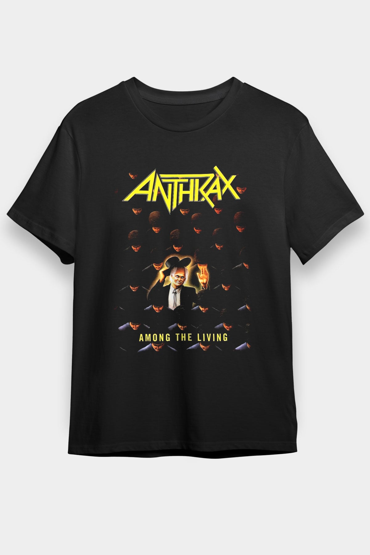 Anthrax Siyah Unisex Tişört T-Shirt - TişörtFabrikası