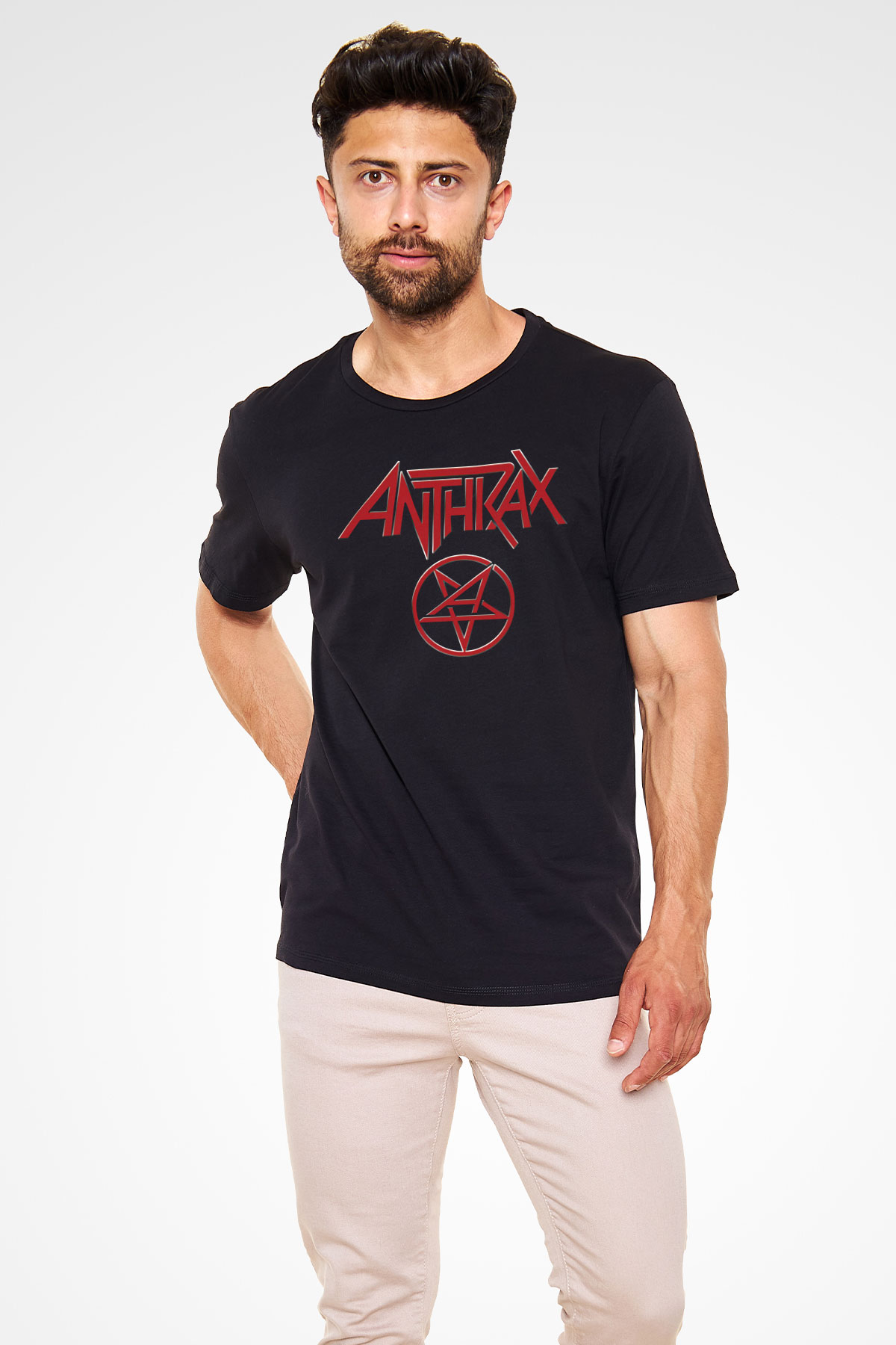 Anthrax Siyah Unisex Tişört T-Shirt - TişörtFabrikası