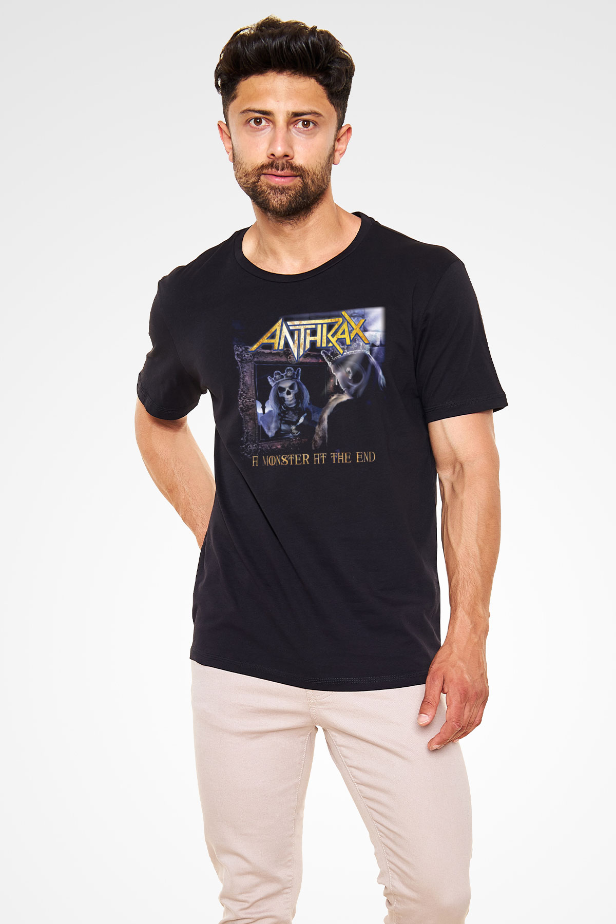 Anthrax Siyah Unisex Tişört T-Shirt - TişörtFabrikası