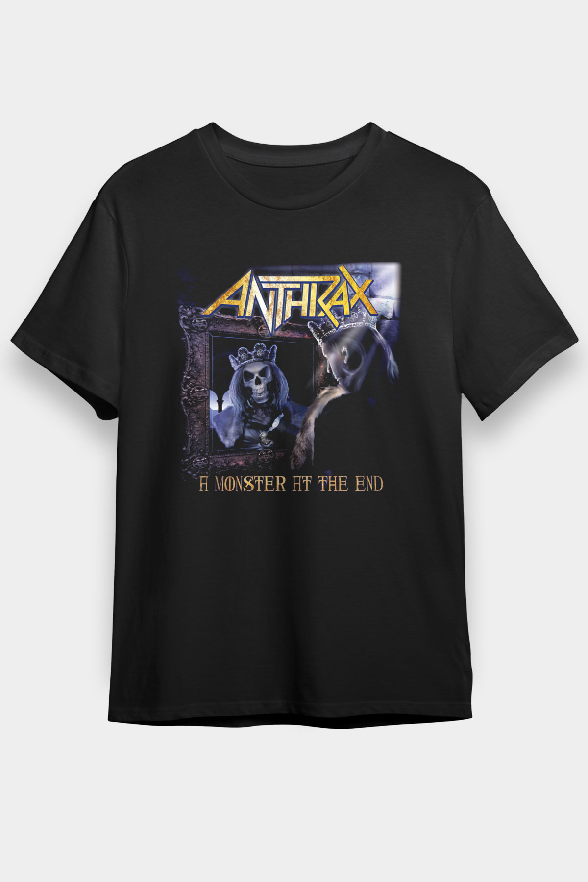 Anthrax Siyah Unisex Tişört T-Shirt - TişörtFabrikası