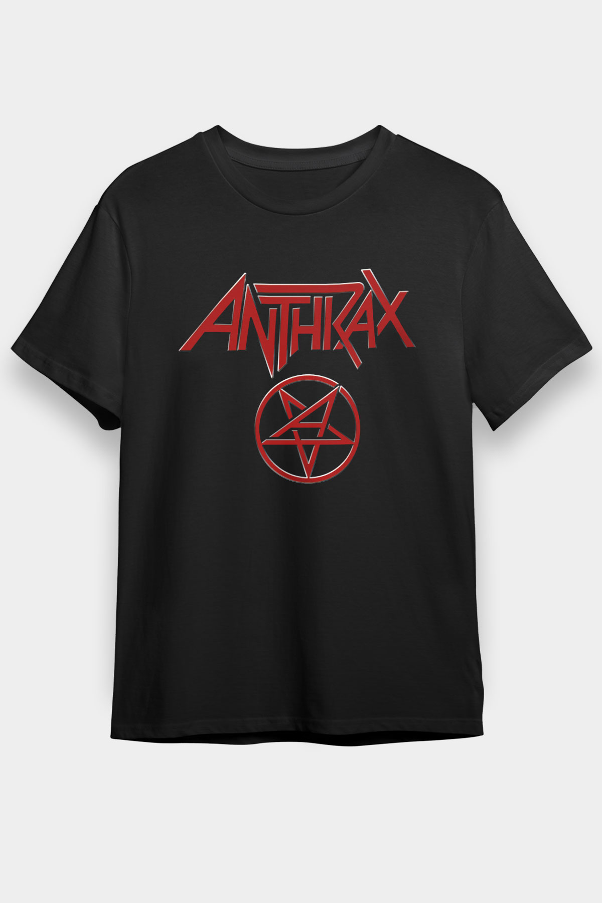 Anthrax Siyah Unisex Tişört T-Shirt - TişörtFabrikası