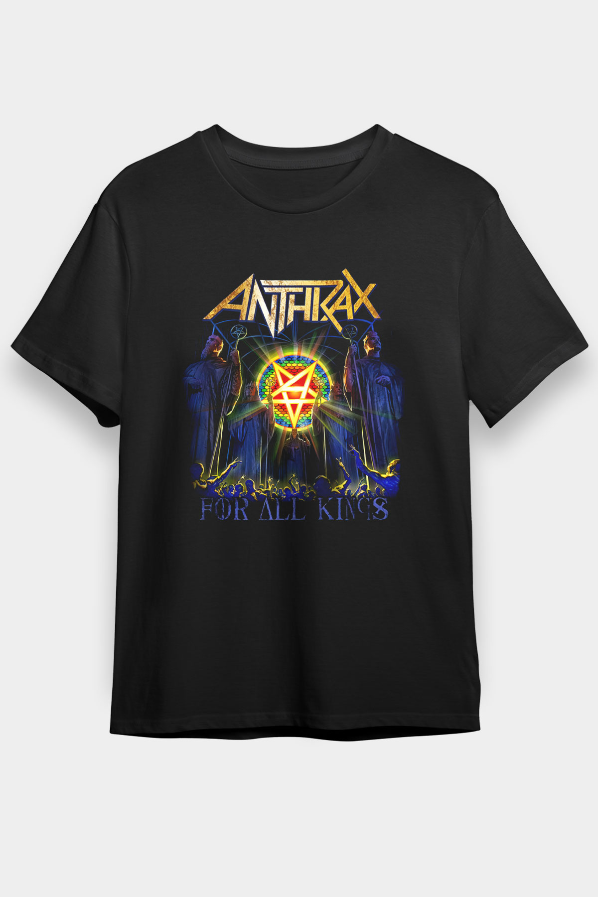 Anthrax Siyah Unisex Tişört T-Shirt - TişörtFabrikası