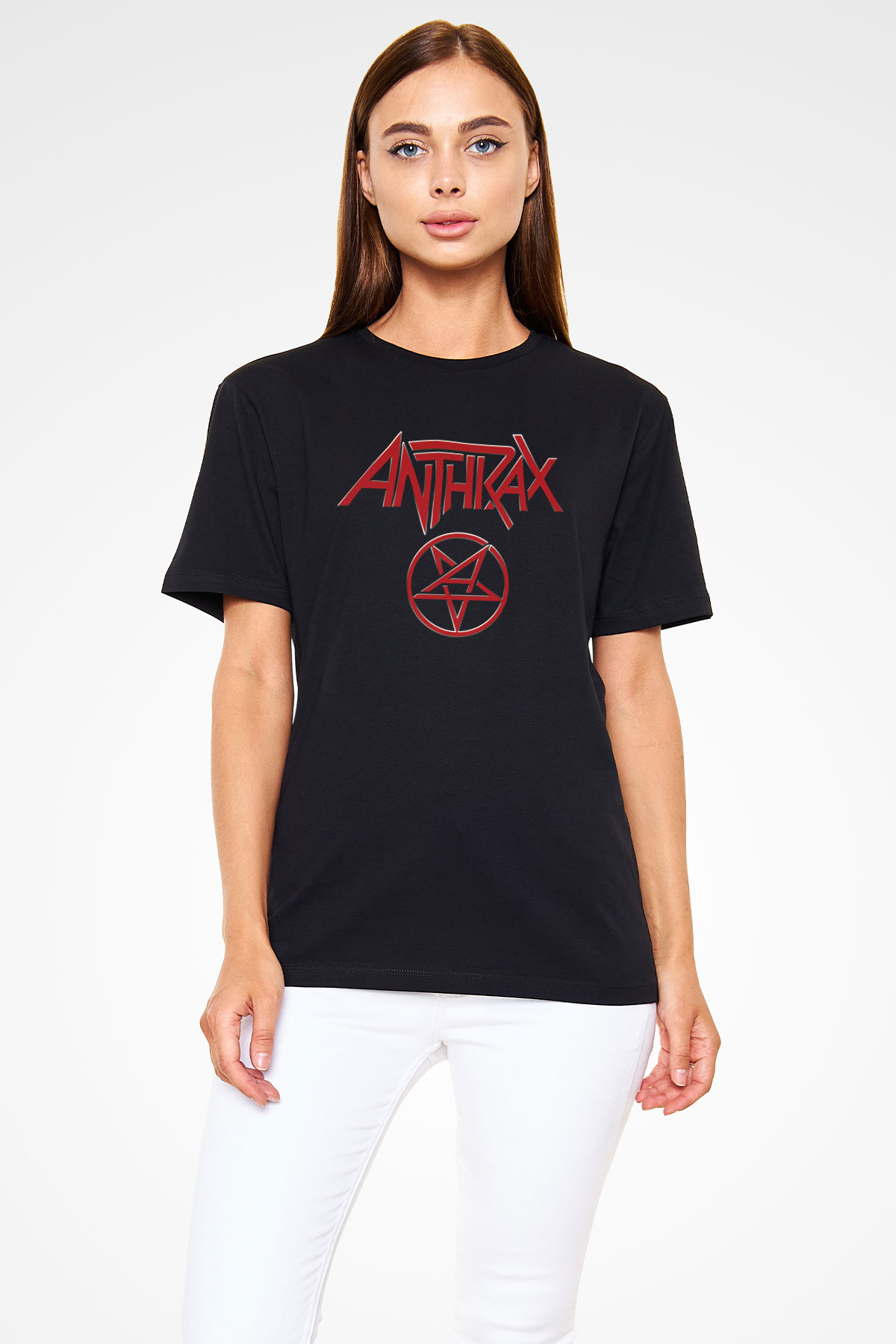 Anthrax Siyah Unisex Tişört T-Shirt - TişörtFabrikası