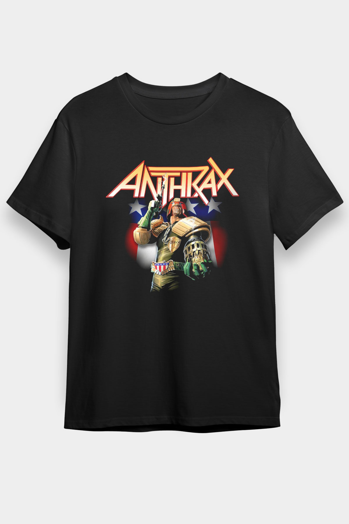 Anthrax Siyah Unisex Tişört T-Shirt - TişörtFabrikası