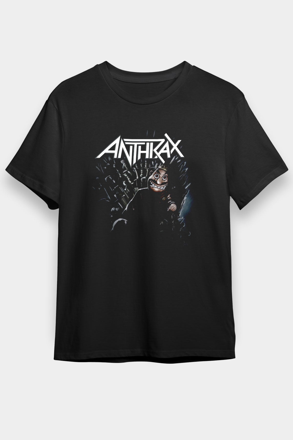 Anthrax Siyah Unisex Tişört T-Shirt - TişörtFabrikası
