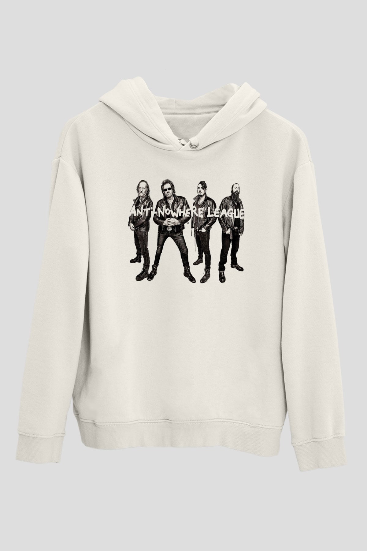 Anti-Nowhere League Beyaz Unisex Kapüşonlu Sweatshirt