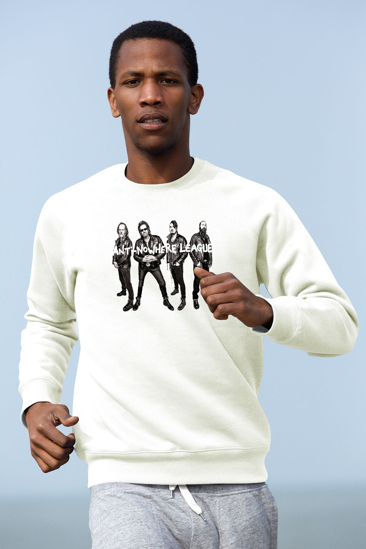 Anti-Nowhere League Beyaz Unisex Sweatshirt