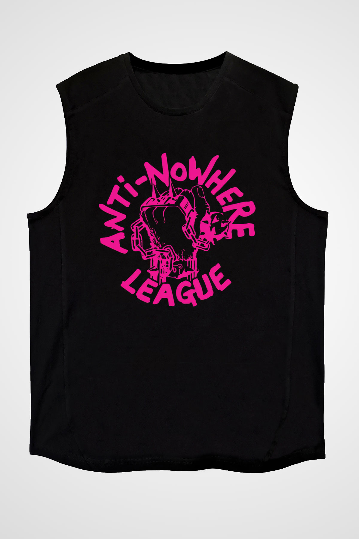 Anti-Nowhere League Siyah Unisex Kolsuz Tişört