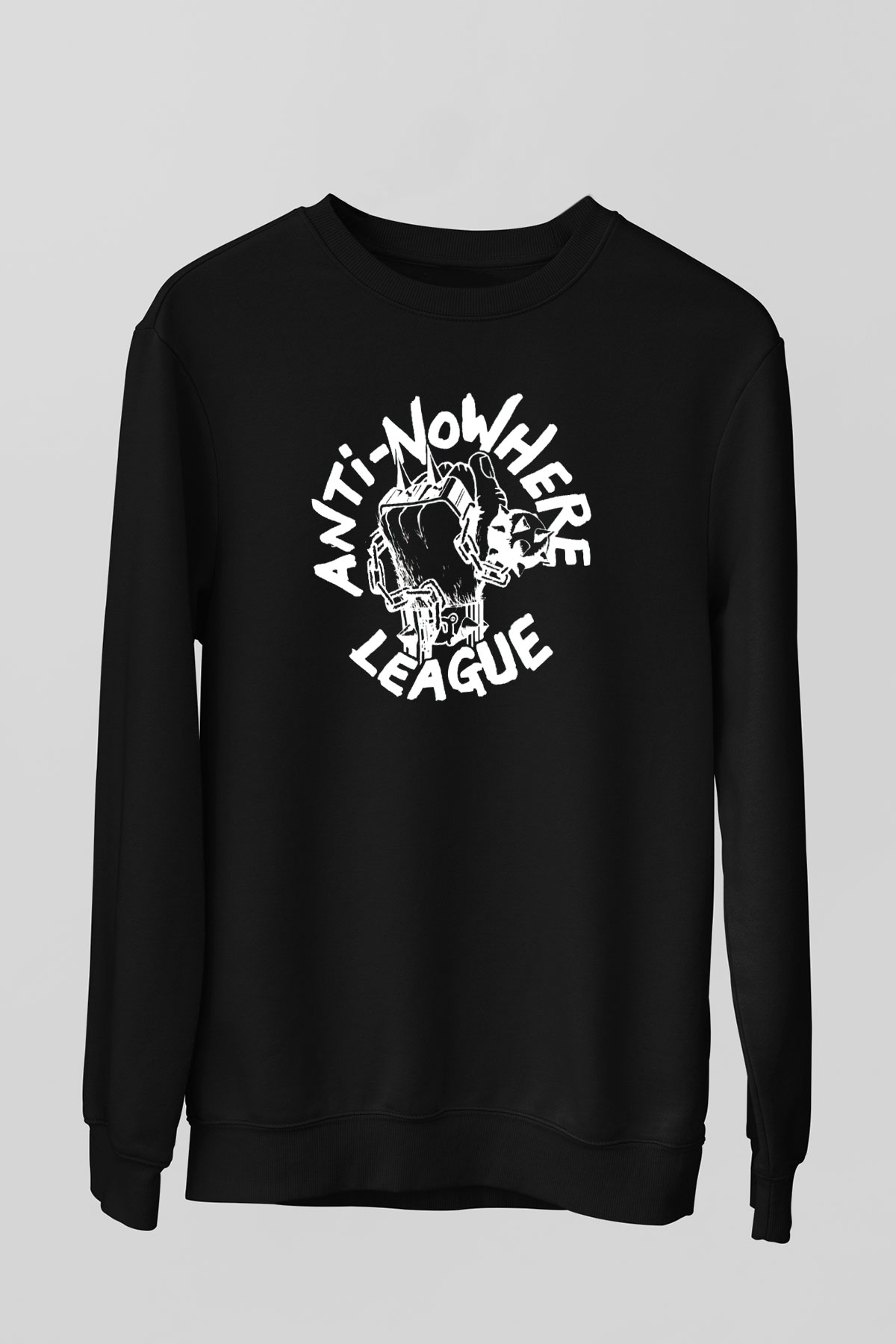 Anti-Nowhere League Siyah Unisex Sweatshirt