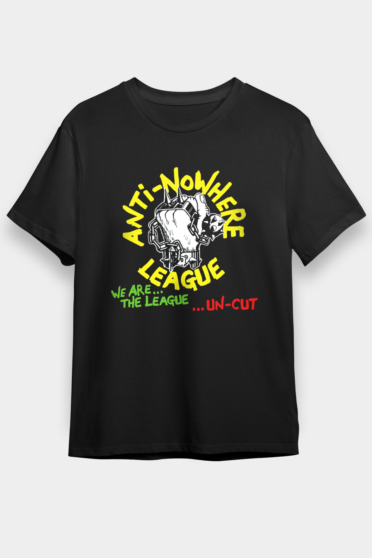 Anti-Nowhere League Siyah Unisex Tişört T-Shirt - TişörtFabrikası