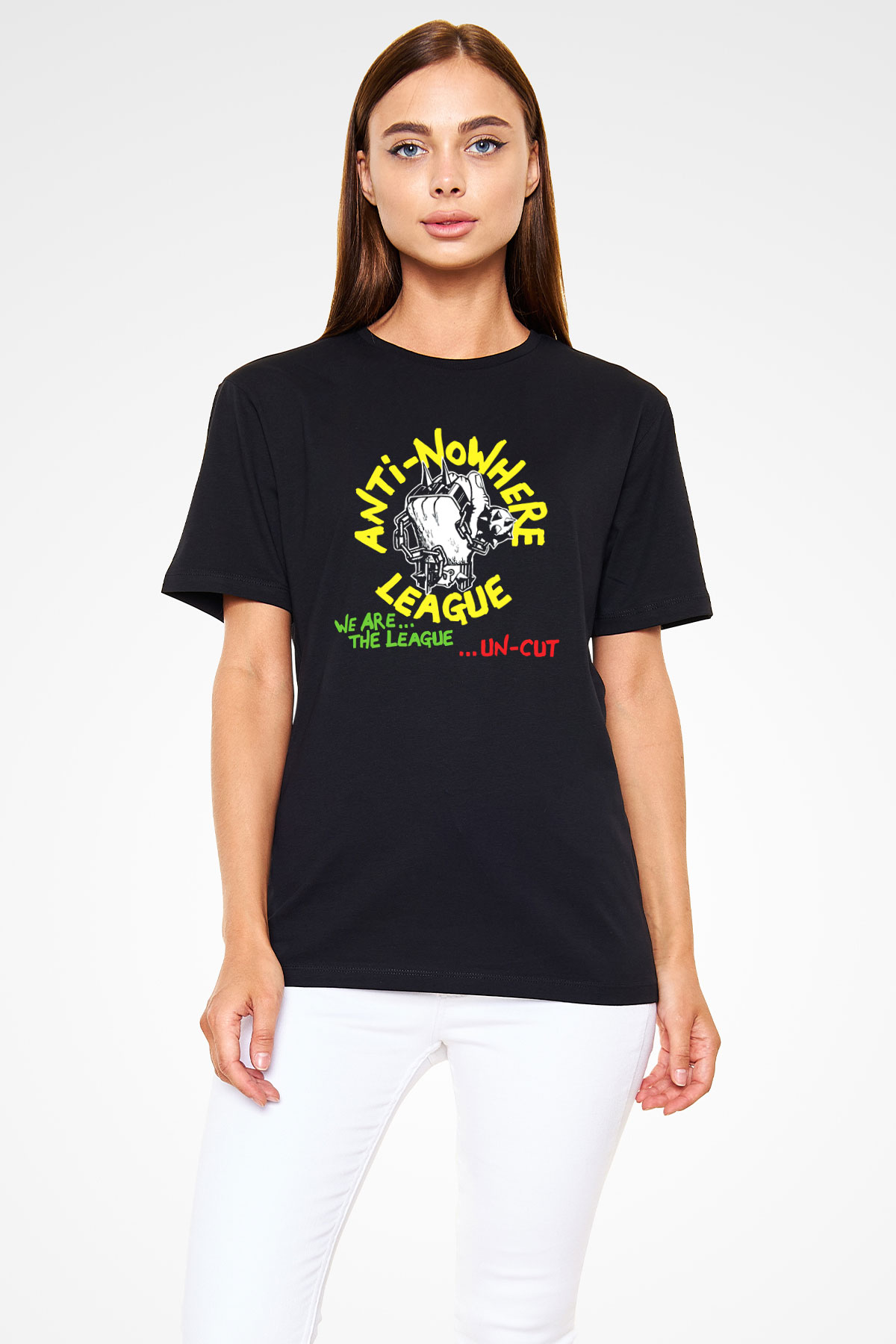 Anti-Nowhere League Siyah Unisex Tişört T-Shirt - TişörtFabrikası