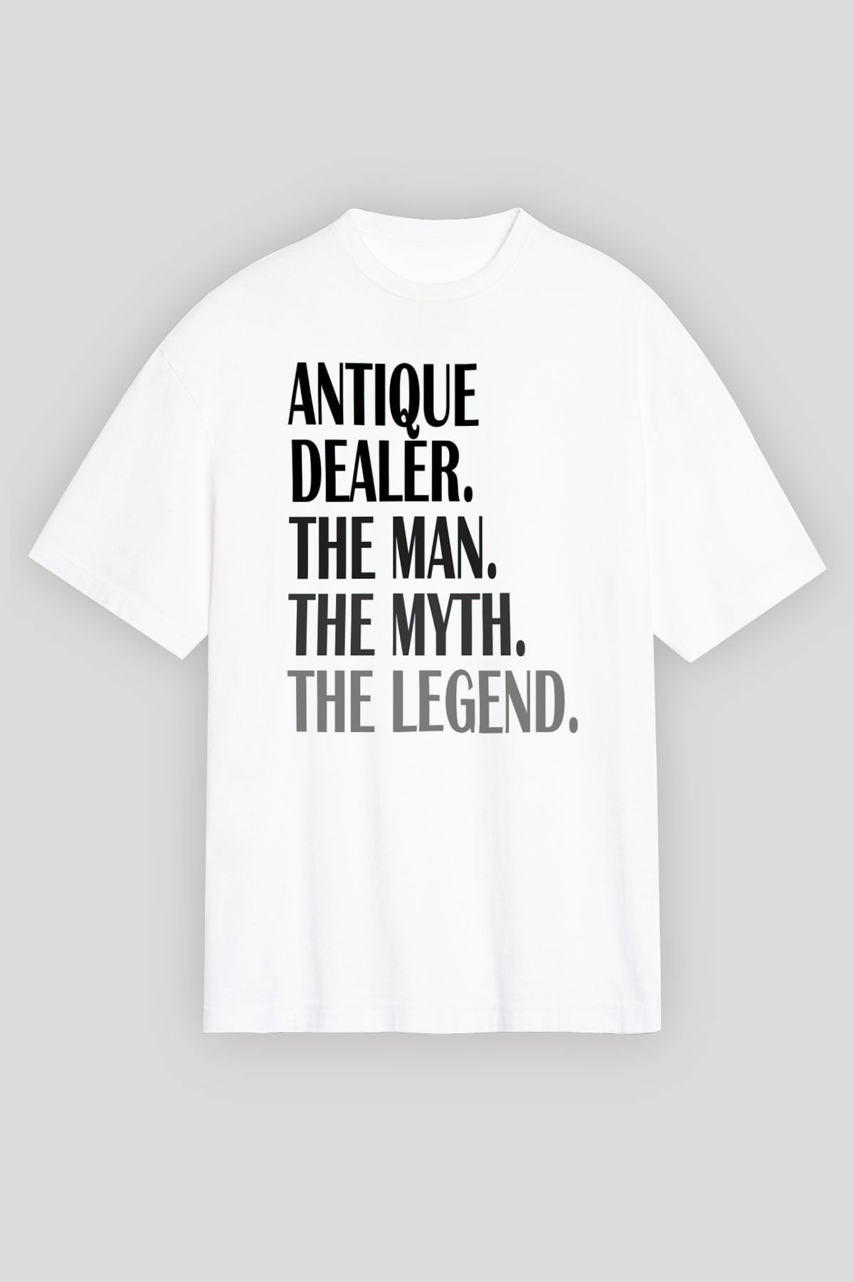 Antika satıcısı Beyaz Oversize Tişört Oversize T-shirt - TişörtFabrikası