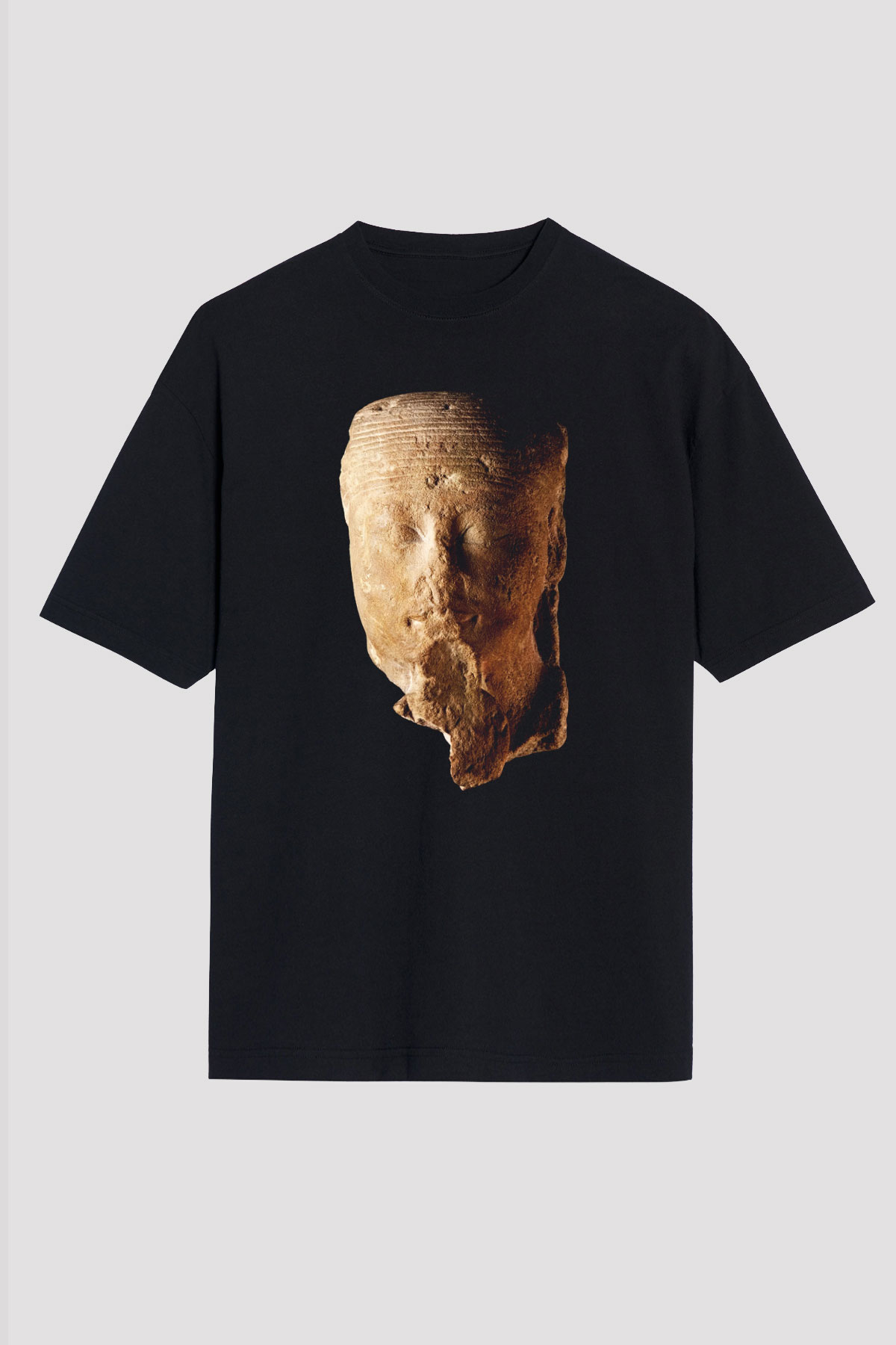Antika satıcısı Siyah Unisex Oversize Tişört T-Shirt
