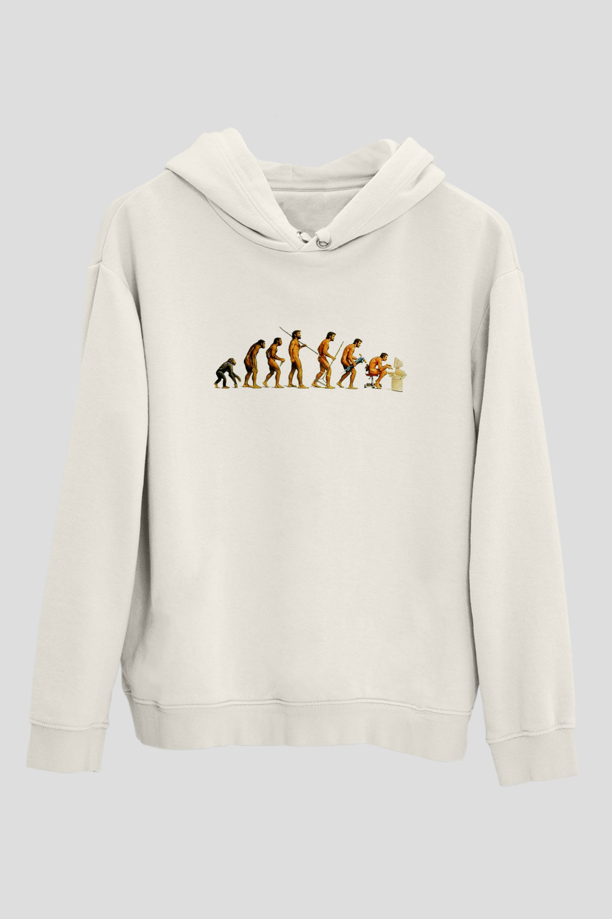 Antropolog Beyaz Unisex Hoodie