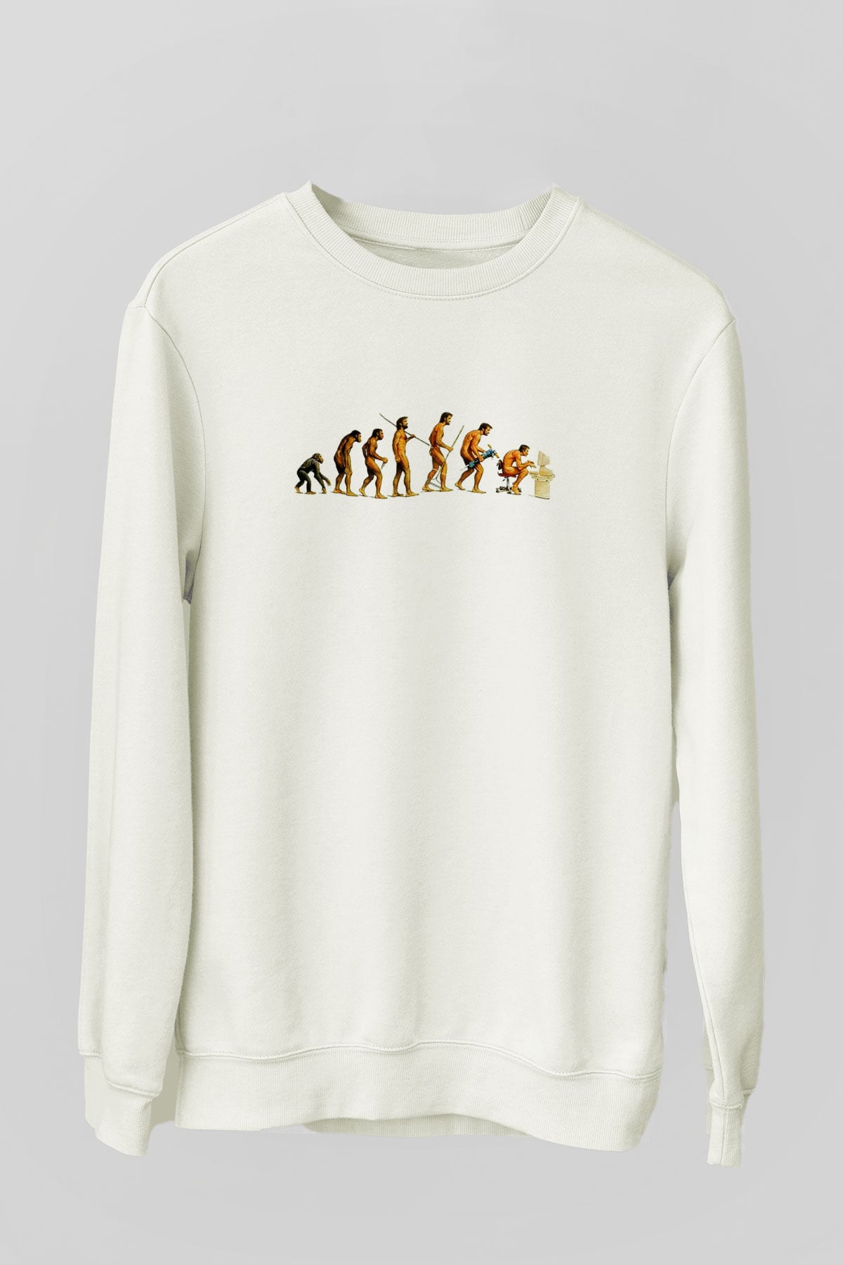 Antropolog Beyaz Unisex Sweatshirt