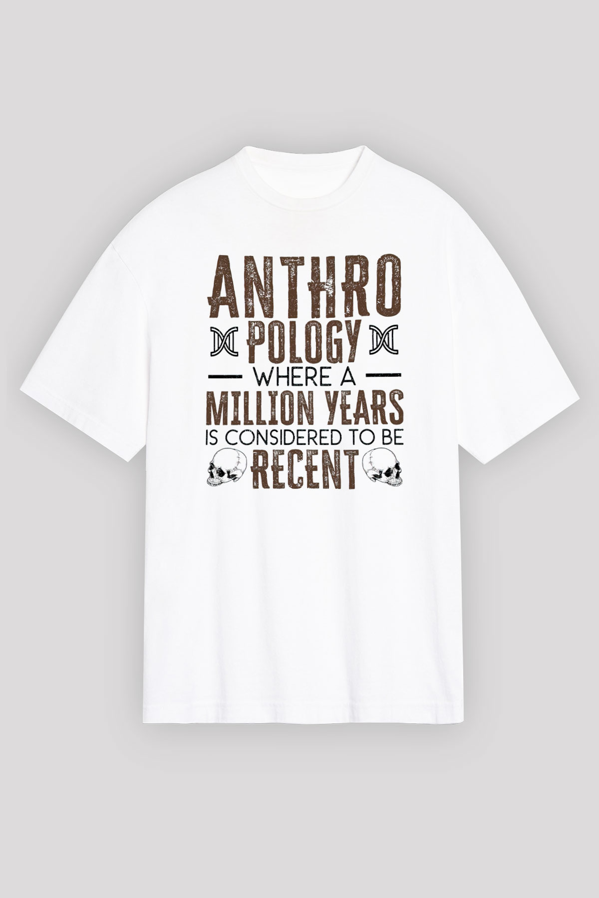 Antropolog Beyaz Oversize Tişört Oversize T-shirt - TişörtFabrikası