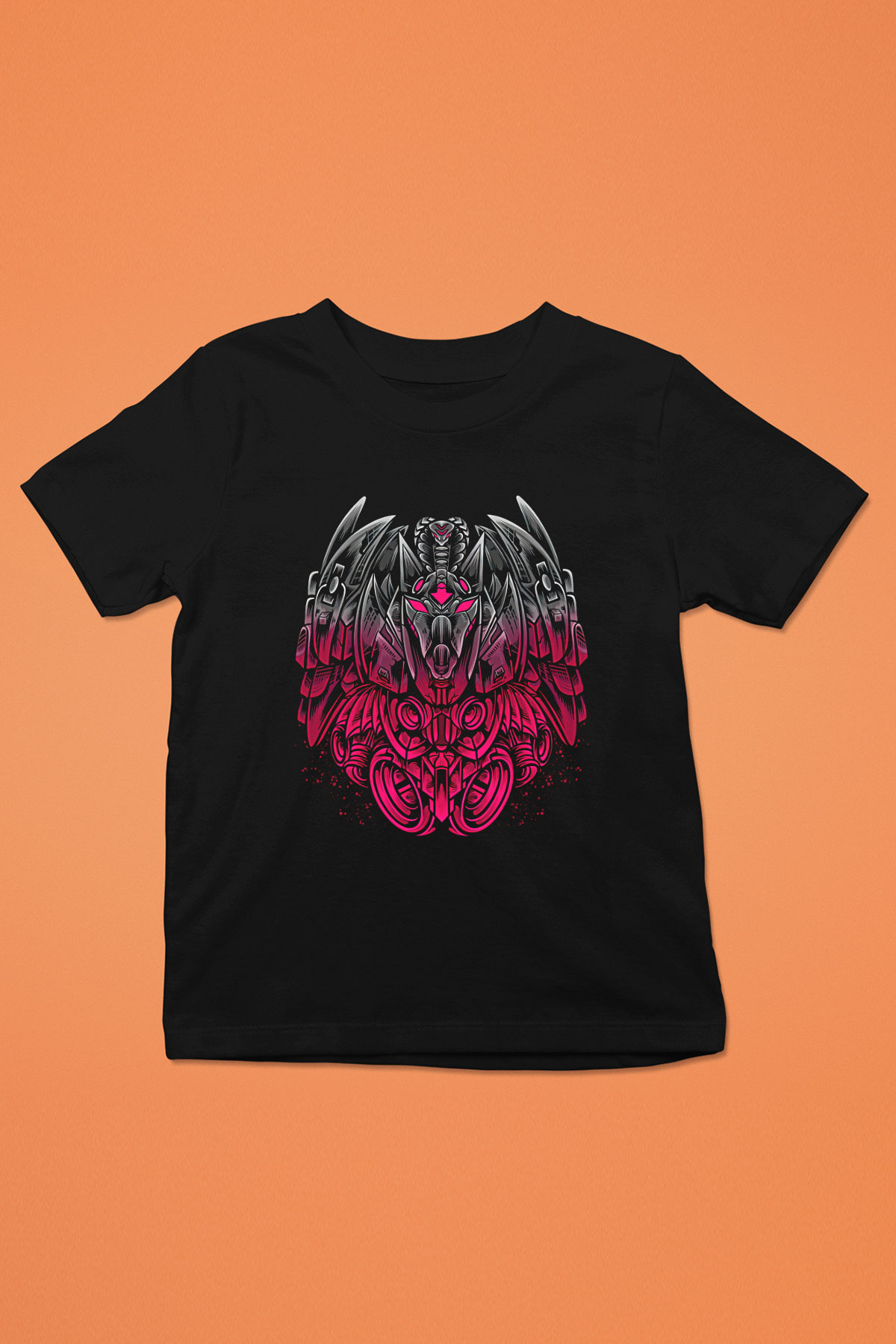 Anubis Baskılı Unisex Siyah Çocuk Tişört - Tshirt