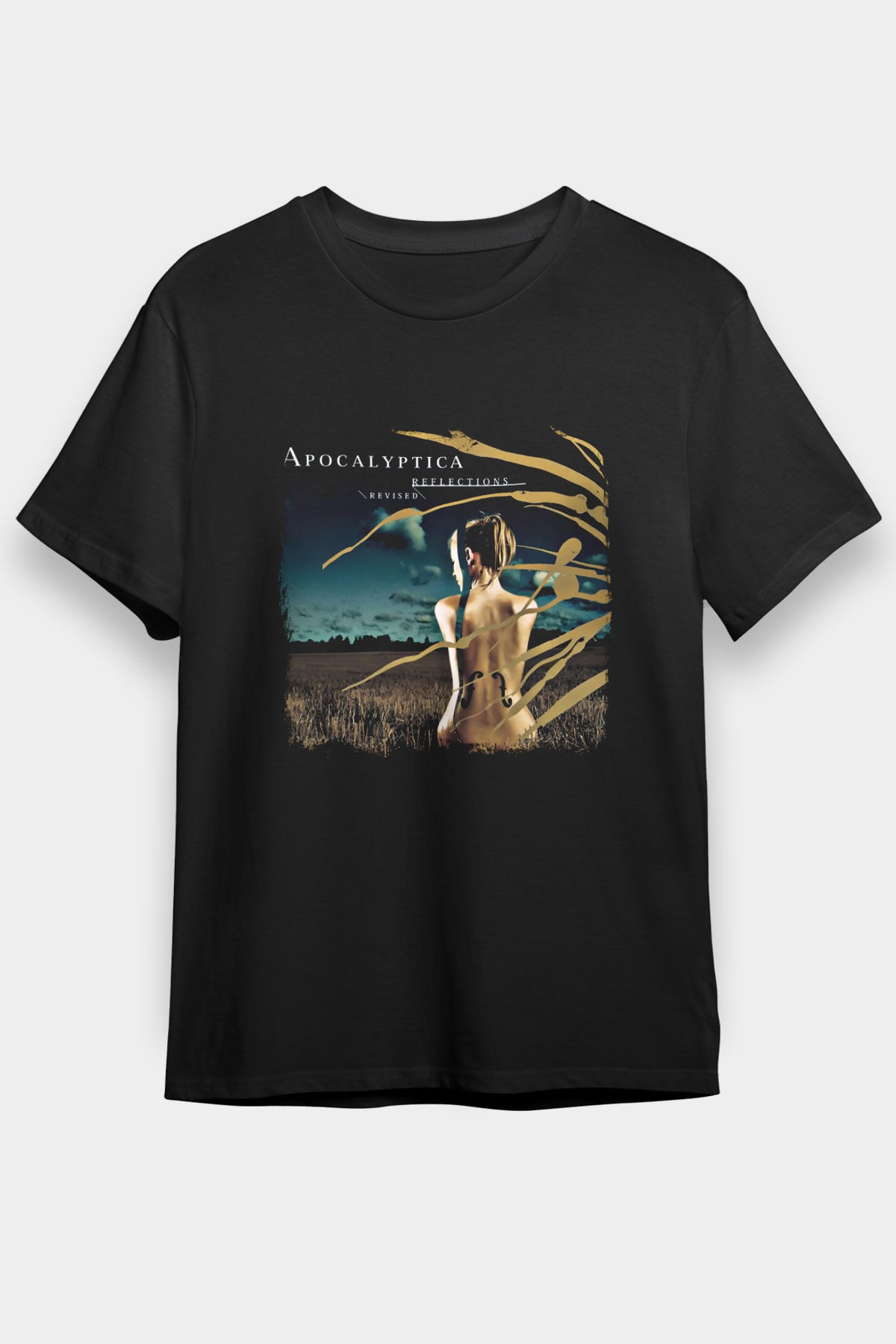 Apocalyptica Baskılı Unisex Siyah Tişört