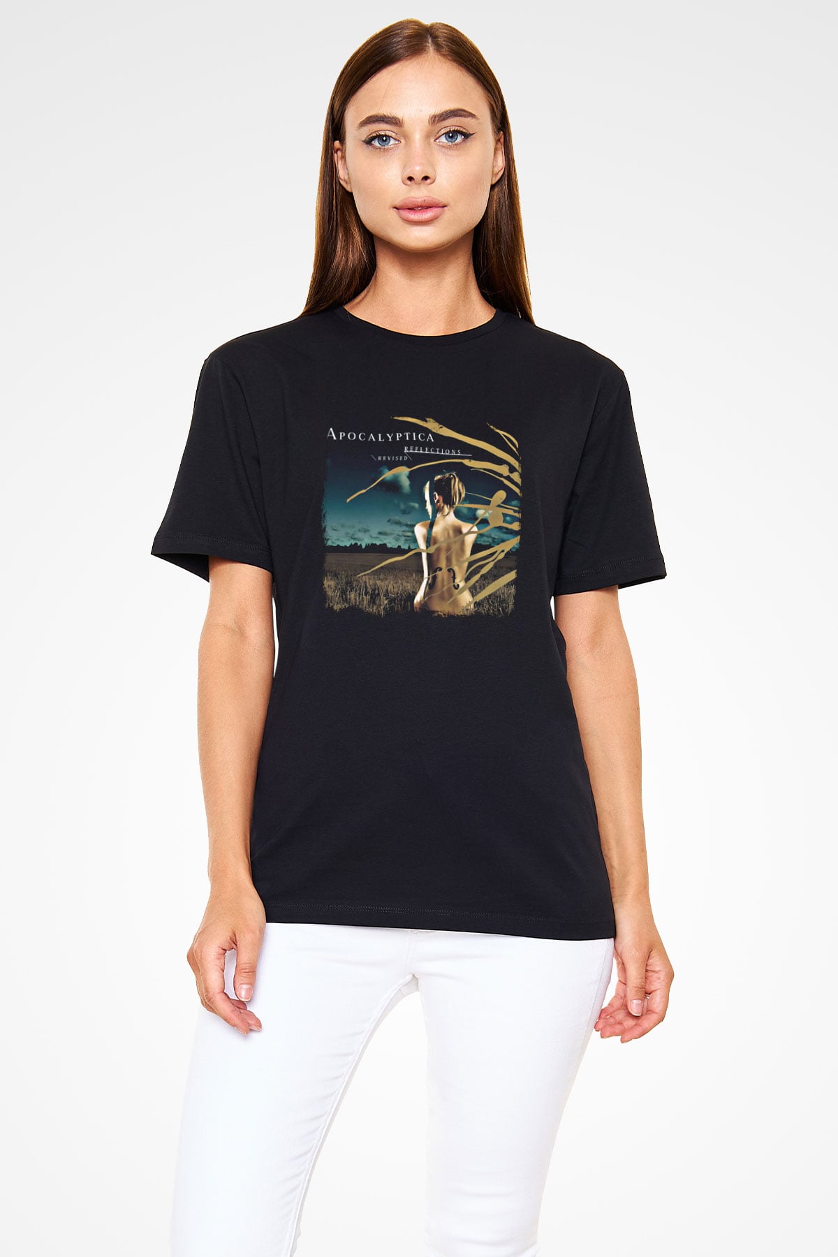 Apocalyptica Baskılı Unisex Siyah Tişört