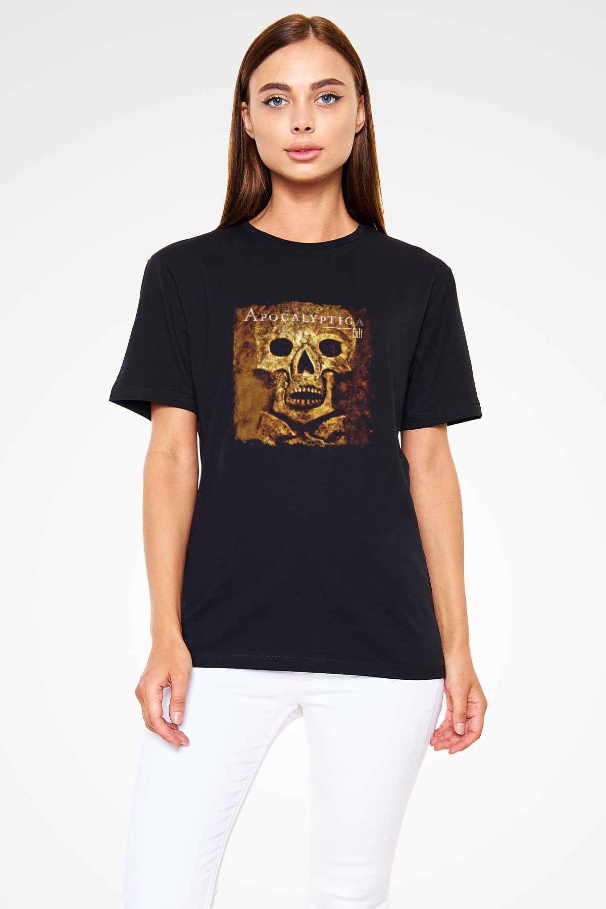 Apocalyptica Baskılı Unisex Siyah Tişört