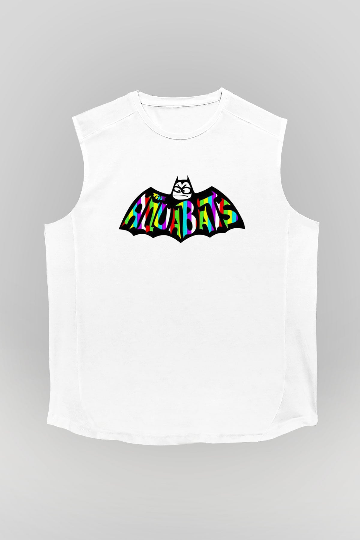 Aquabats Beyaz Unisex Kolsuz Tişört
