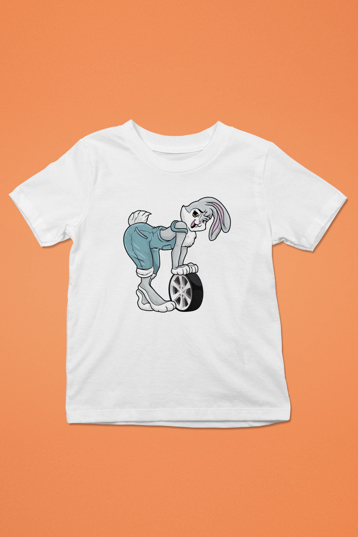 Araba tamircisi Beyaz Unisex Çocuk Tişört