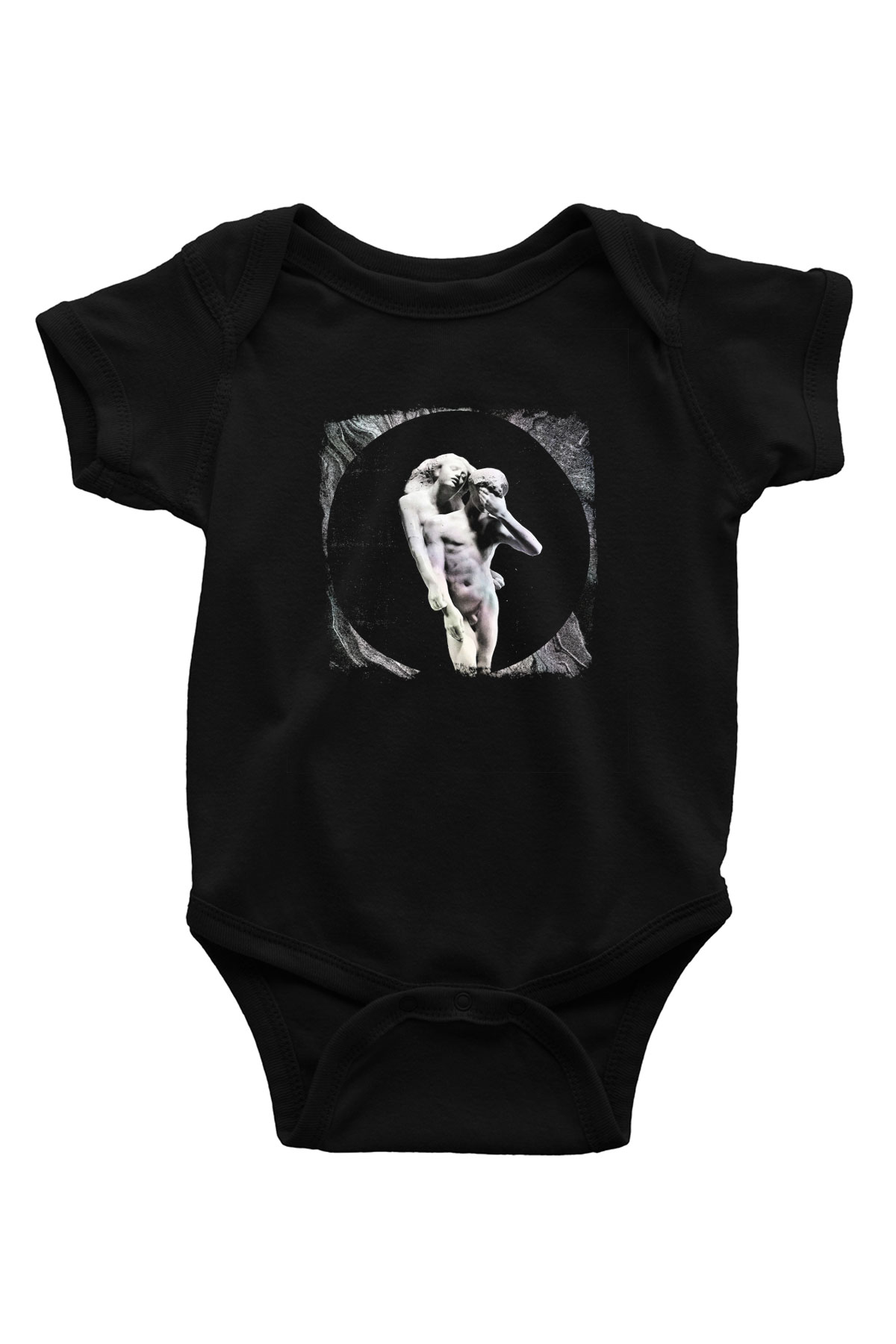 Arcade Fire Baskılı Unisex Siyah Bebek Body - Zıbın