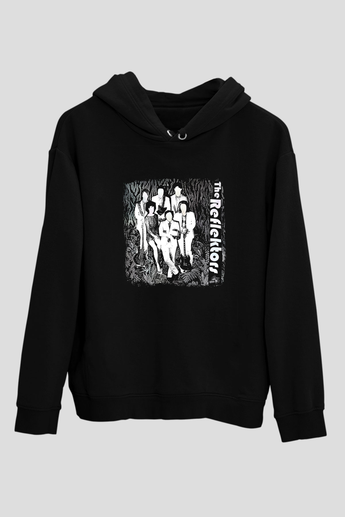 Arcade Fire Baskılı Unisex Siyah Hoodie