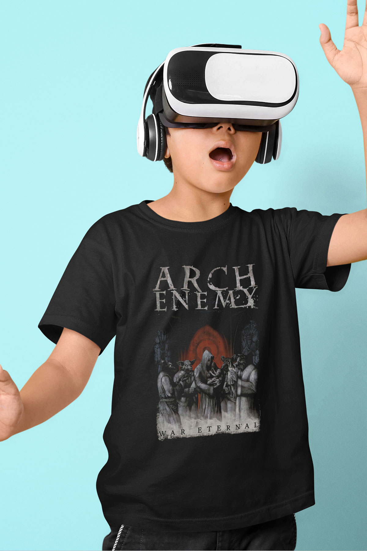 Arch Enemy Baskılı Siyah Unisex Çocuk Tişört
