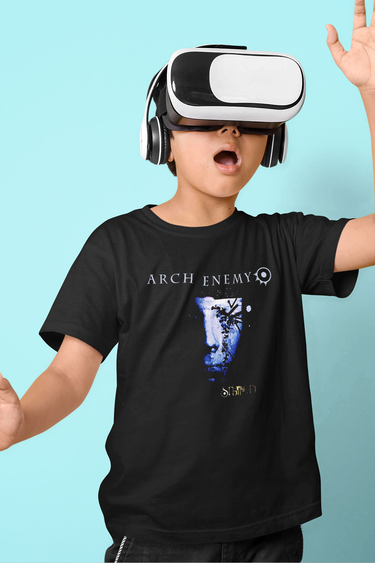 Arch Enemy Baskılı Siyah Unisex Çocuk Tişört