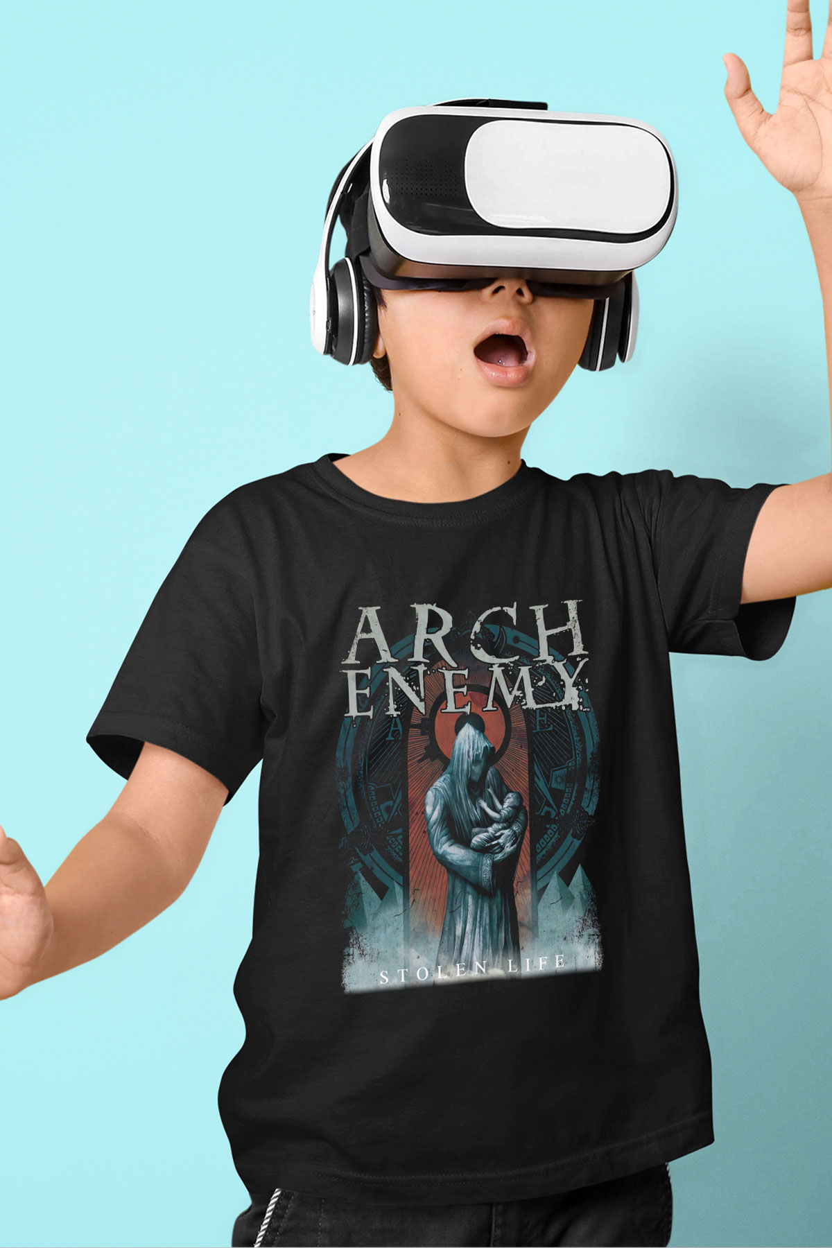 Arch Enemy Baskılı Siyah Unisex Çocuk Tişört