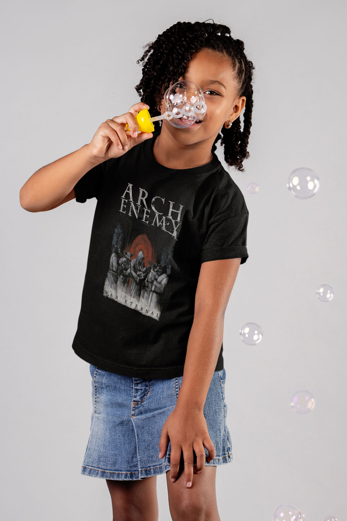 Arch Enemy Baskılı Siyah Unisex Çocuk Tişört