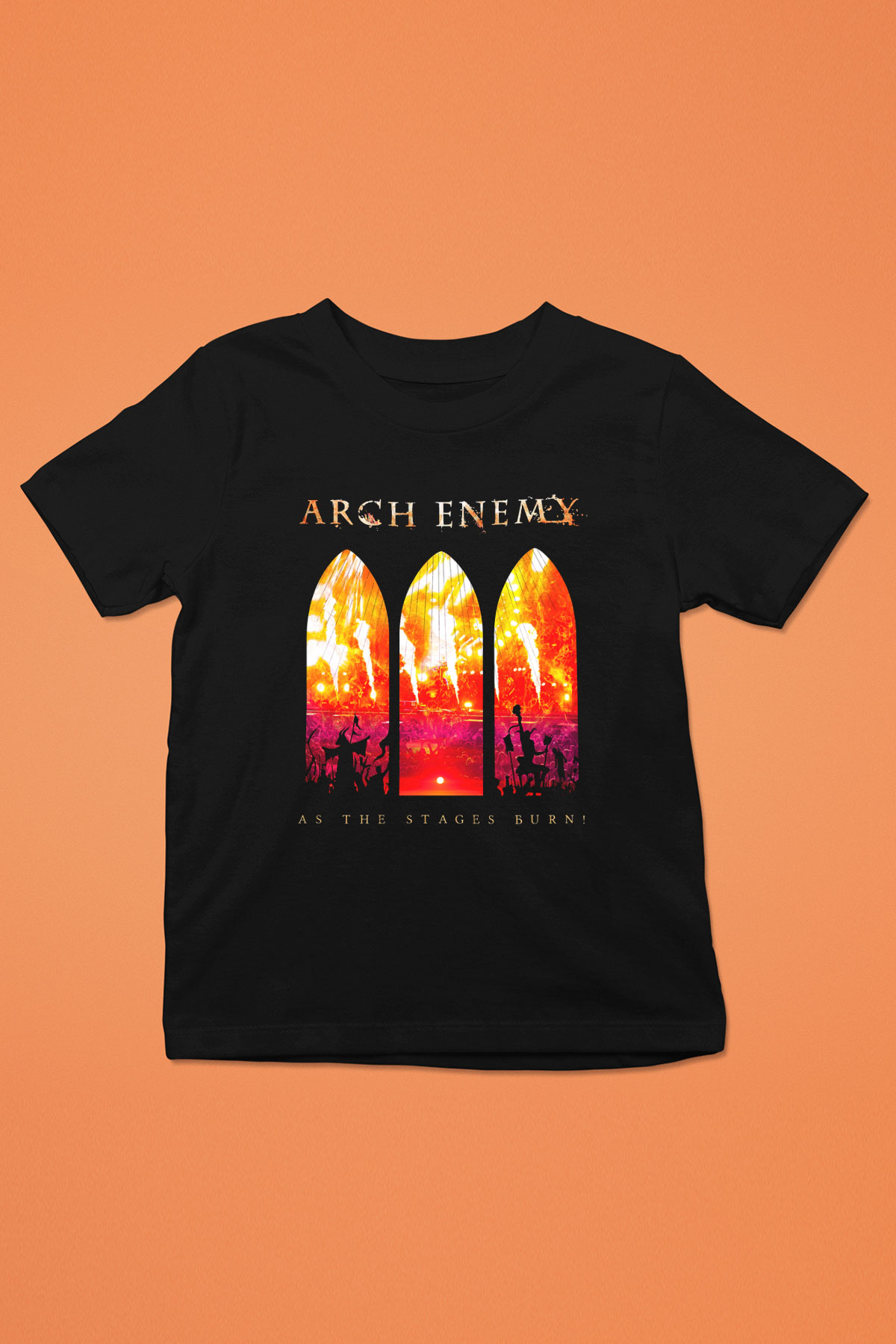Arch Enemy Baskılı Siyah Unisex Çocuk Tişört
