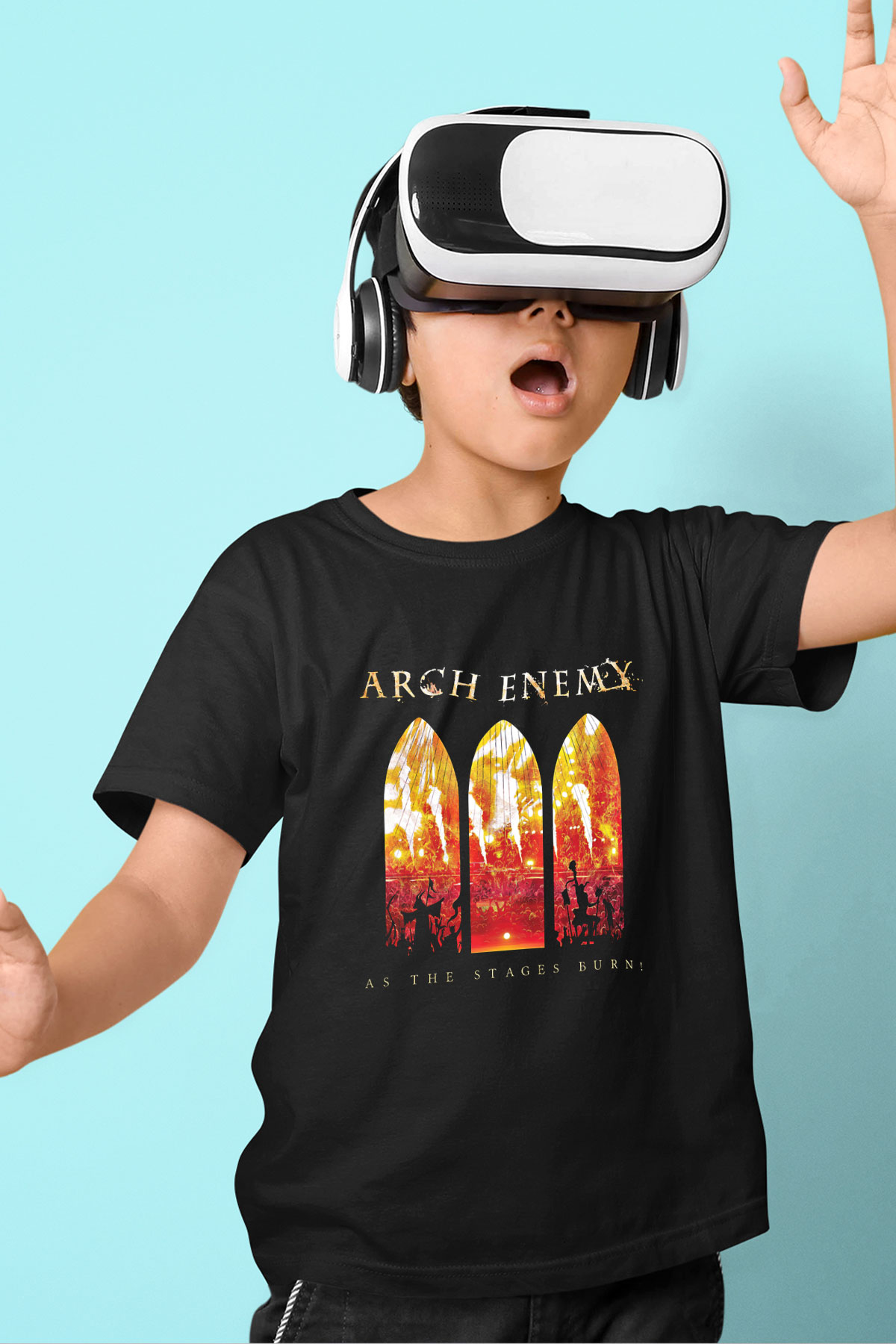 Arch Enemy Baskılı Unisex Siyah Çocuk Tişört