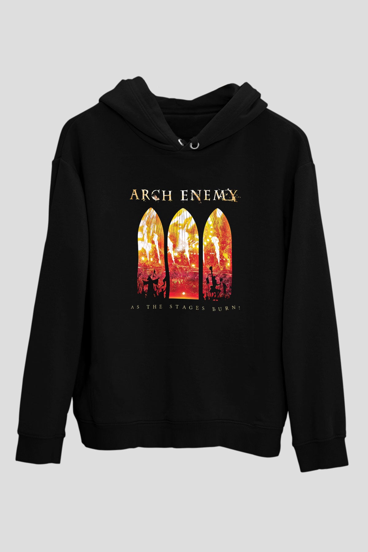 Arch Enemy Baskılı Unisex Siyah Hoodie