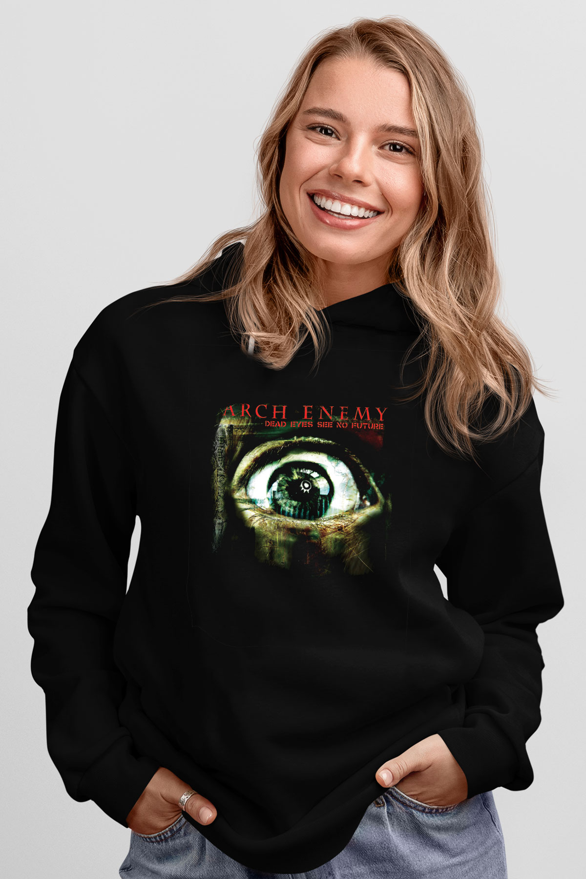 Arch Enemy Baskılı Unisex Siyah Hoodie