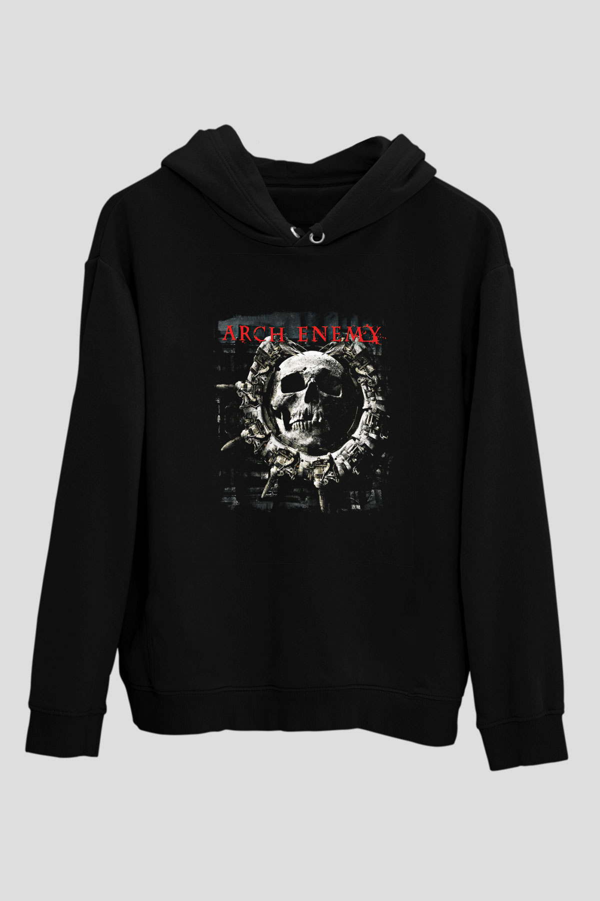Arch Enemy Baskılı Unisex Siyah Hoodie
