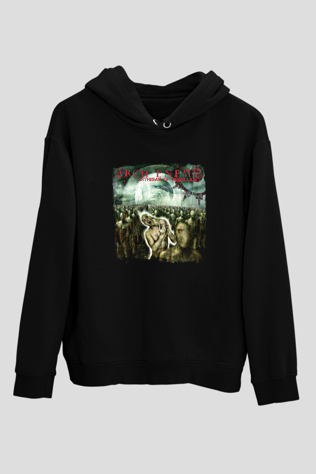 Arch Enemy Baskılı Unisex Siyah Hoodie