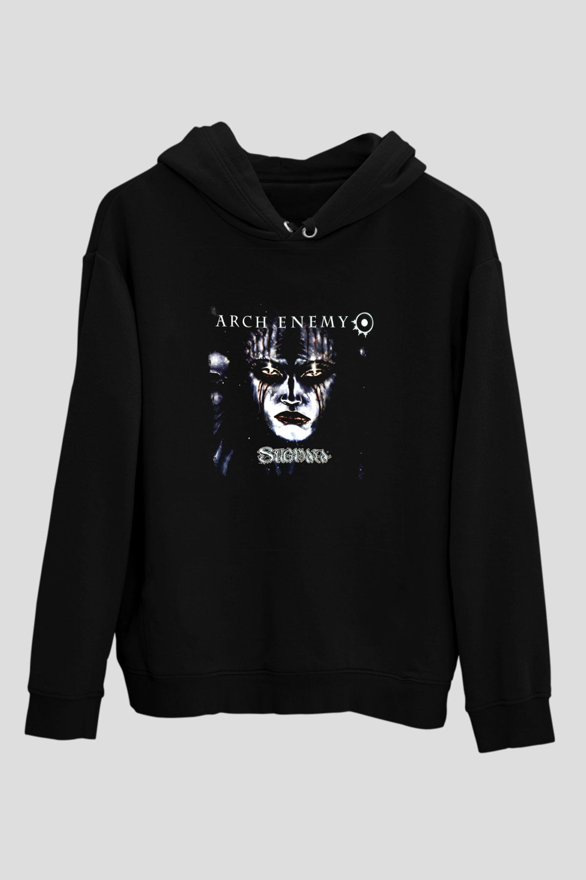 Arch Enemy Baskılı Unisex Siyah Hoodie