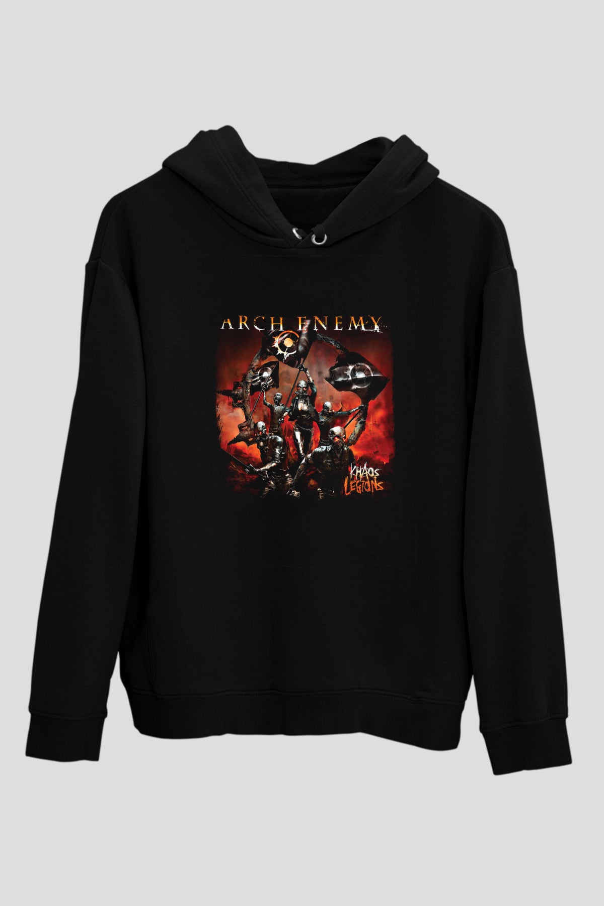 Arch Enemy Baskılı Unisex Siyah Hoodie