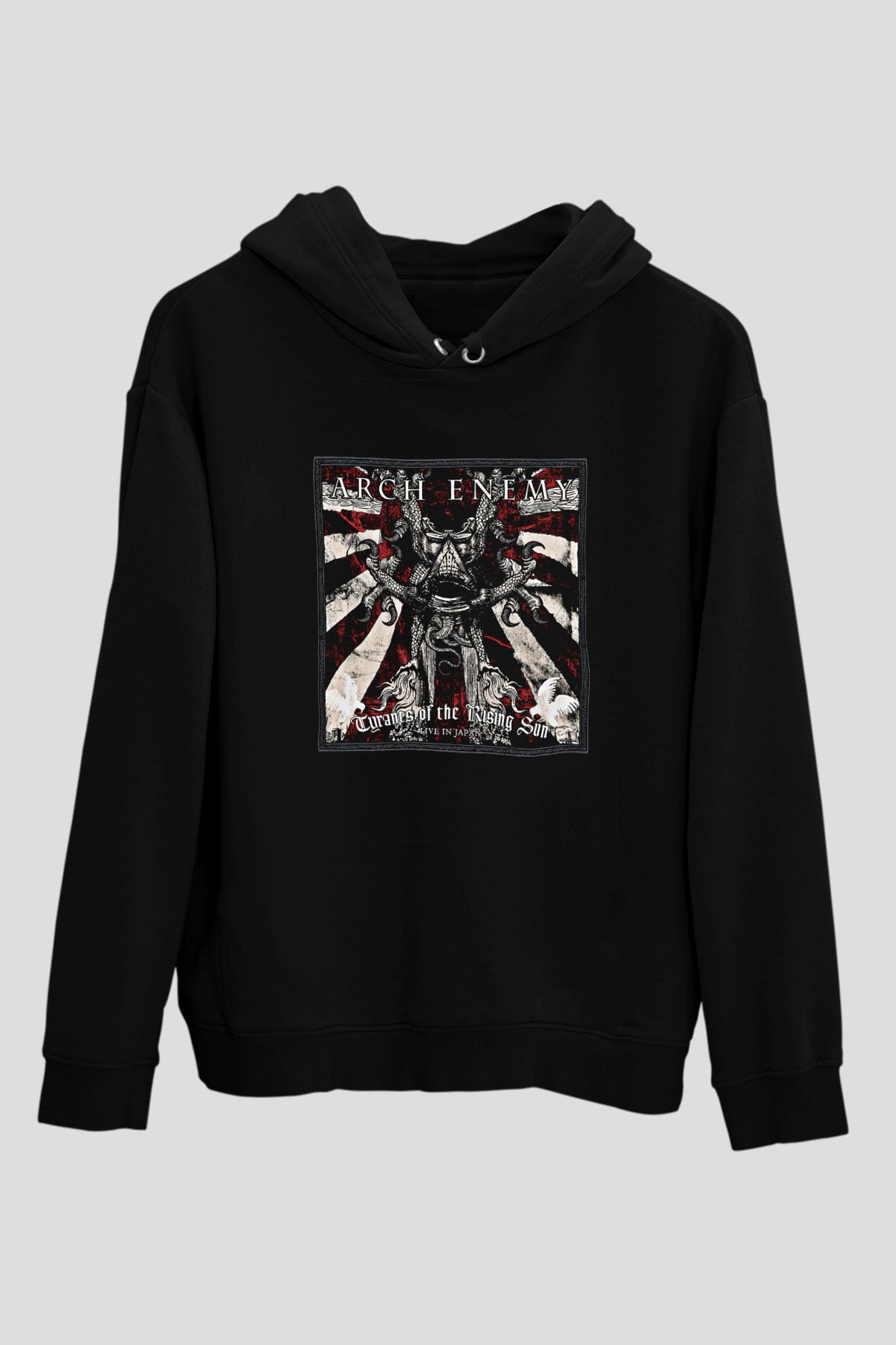 Arch Enemy Baskılı Unisex Siyah Hoodie