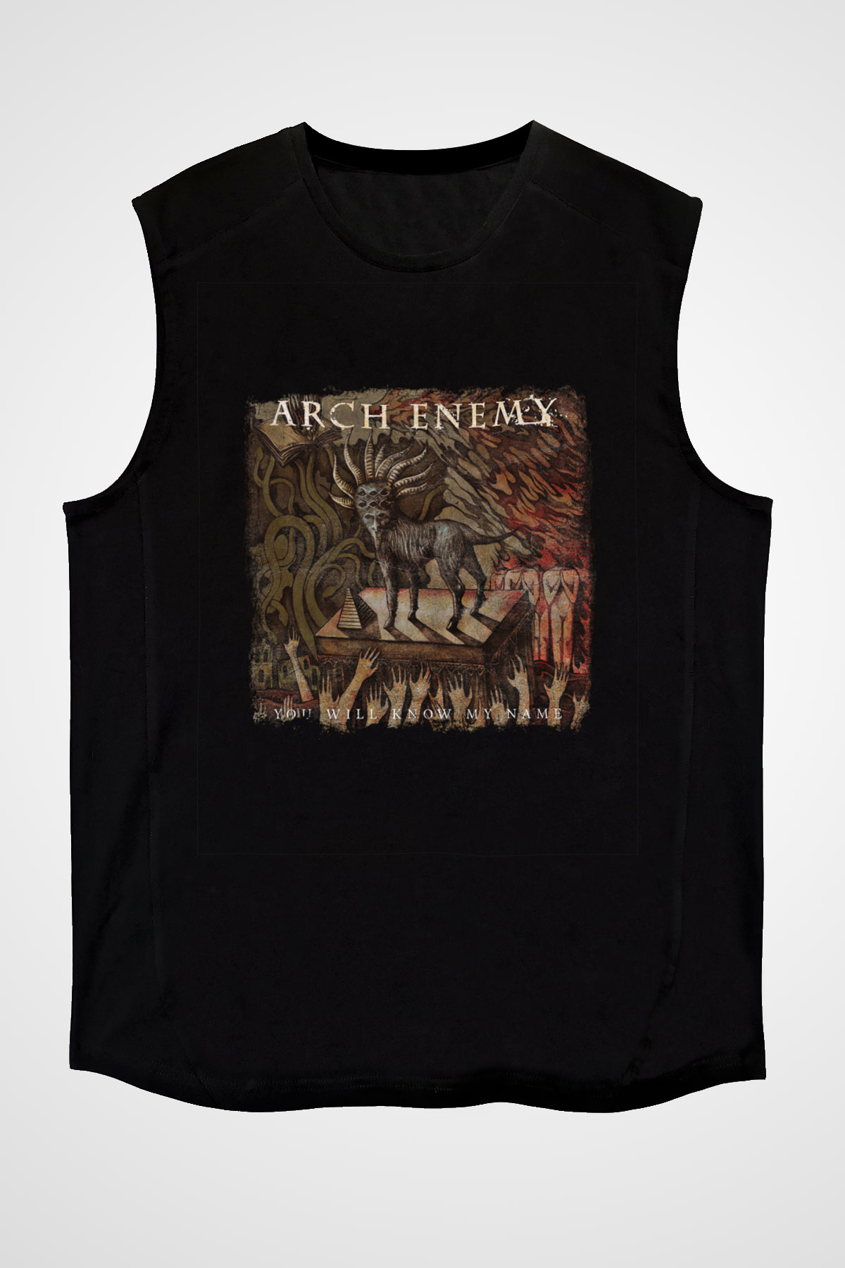 Arch Enemy Baskılı Unisex Siyah Kolsuz Tişört