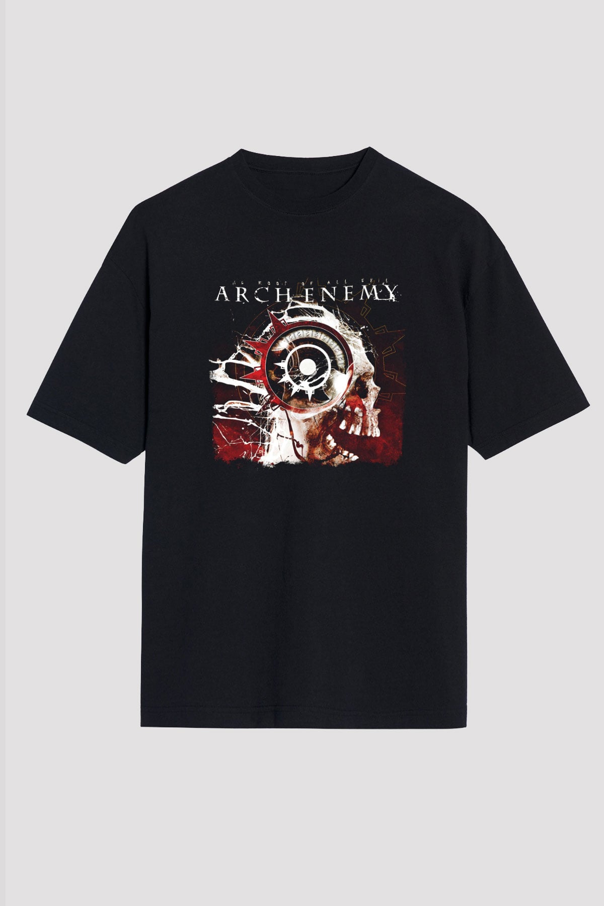 Arch Enemy Baskılı Unisex Siyah Oversize Tişört